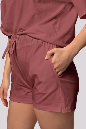 Bliss dámské pyžamo s krátkým rukávem Mona cherry