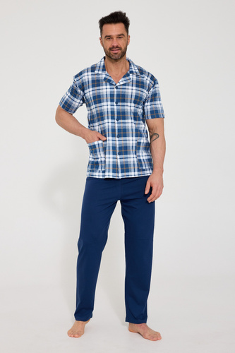 Pánské pyžamo Cornette 318/60 rozepínací 100% bavlna komfort