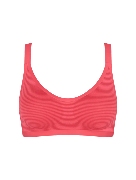 Bralette sloggi ZERO Feel Air bezešvá, lehká, prodyšná flamingo
