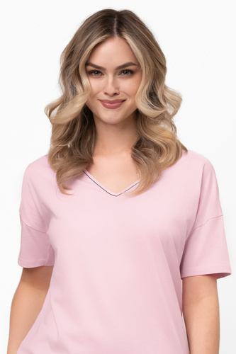 Dámské bavlněné pyžamo Marisal - krátké rukávy, krátké kalhoty Italian Fashion