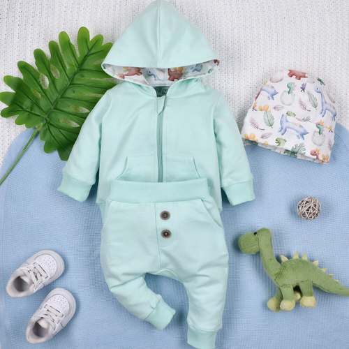 ABN-5576 Dětská mikina Dino Explorer Nini - organická bavlna, pohodlný střih