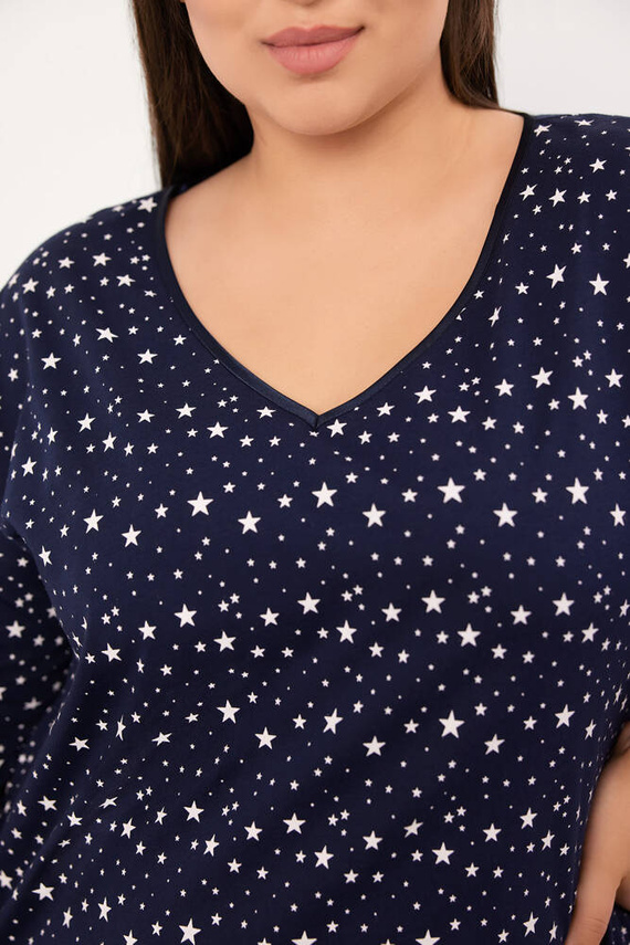 Noční košile Libra, 3/4 rukávy Italian Fashion - potisk