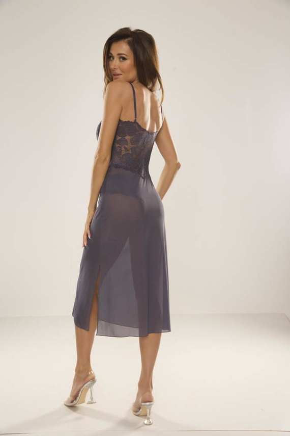 469 Alison Forex noční košile bez ramínek - šedá