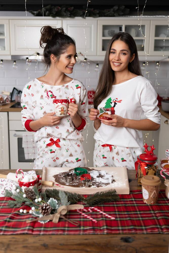 Dámské pyžamo Lillian Sensis -ecru