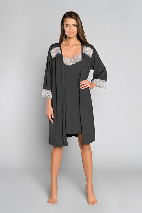 Sonata Dámský župan Italian Fashion dark mélange