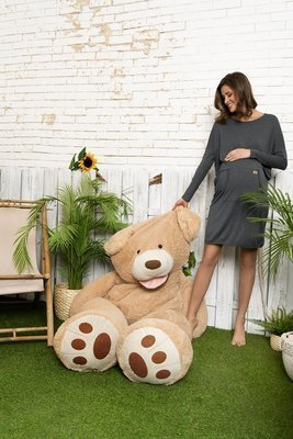 Tirana Dámská a těhotenská tunika Italian Fashion - tmavý melír