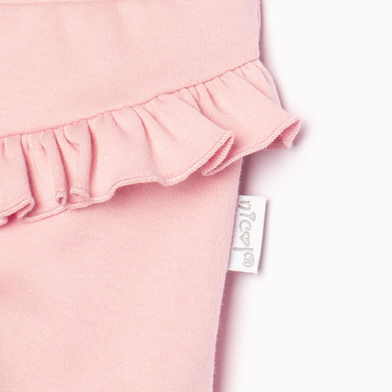 220010 Nicol bavlněné kojenecké polodupačky růžové Oeko-Tex