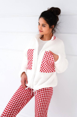 Dokonalá dámská halenka Sensis - krémově červená