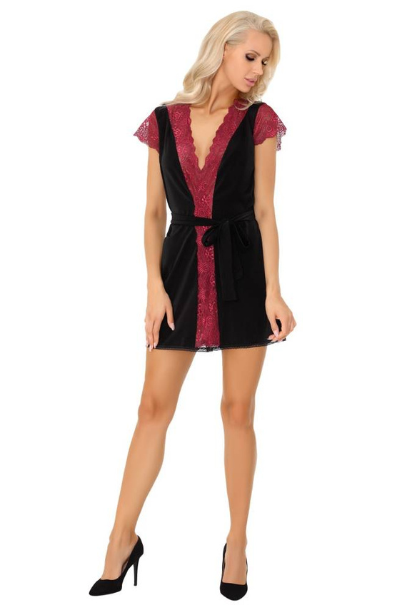 Kumiko LC 90428 Růžový dámský župan Rosses Collection LivCo Corsetti