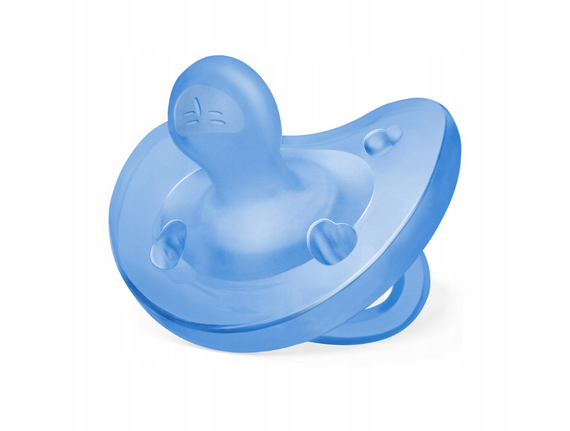 Chicco PhysioForma Měkká ortodontická gumová figurína 6-12m - modrá