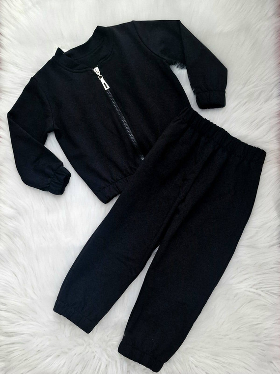 Dětská mikina bomber Grace Bambarillo černá - stylová a pohodlná pro dívky