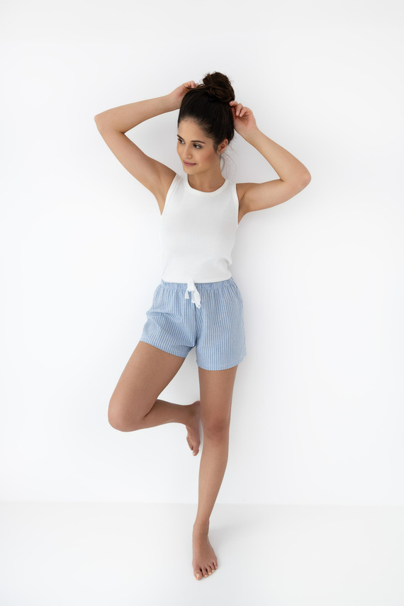 Dámské pyžamo Patricia Sensis - krémově modré