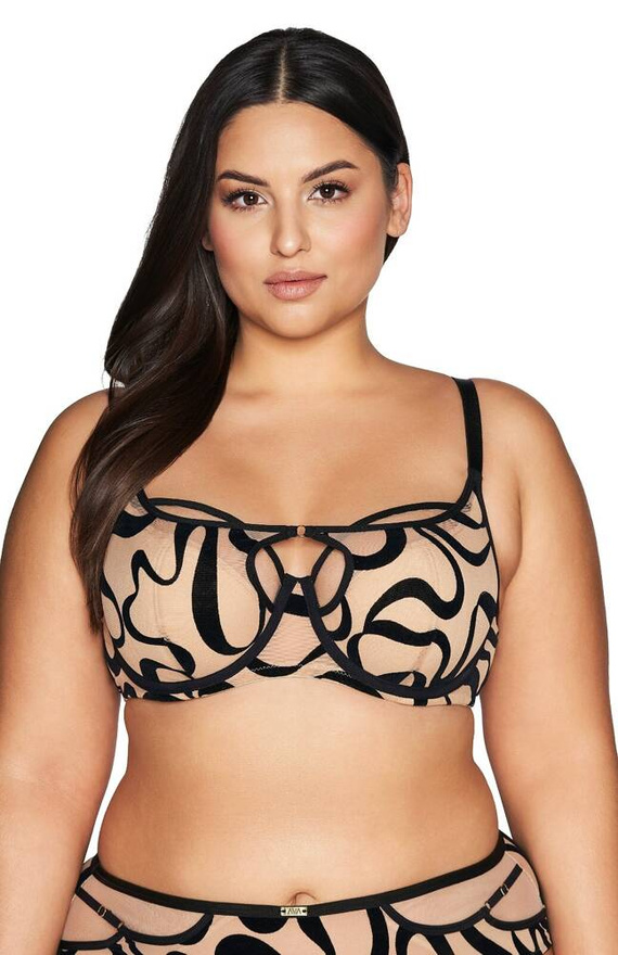 2124 Ava béžová polovyztužená poloměkká podprsenka