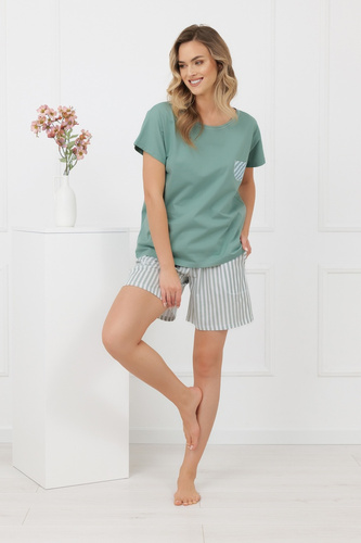 Dámské pyžamo Faro Italian Fashion 100% bavlna krátký rukáv šortky