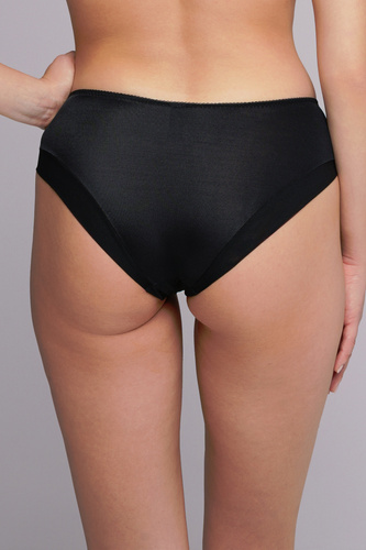 Figs Ava 2256 černá - klasický střih, hladké mikrovlákno, pohodlí a jemná krajka