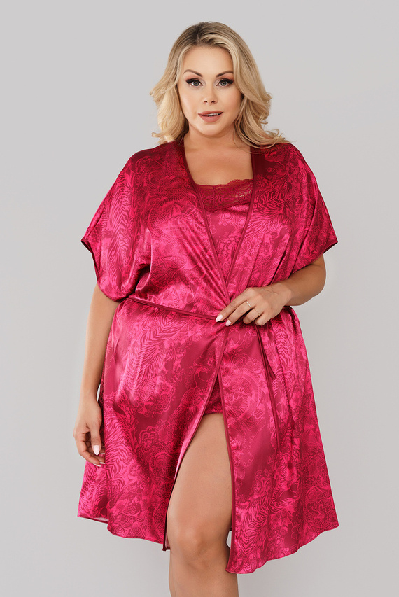 Impresja Dámský župan Italian Fashion burgundy