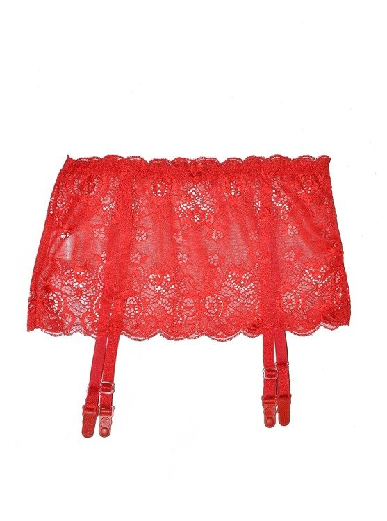 945 Babette Forex podvazkový pás - červený