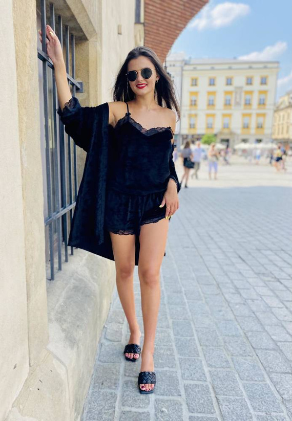 613 Milagros Dámské pyžamo Forex - černé