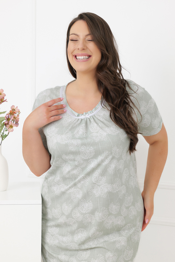 Dámská noční košile Eleni Italian Fashion 100% bavlna, krátký rukáv