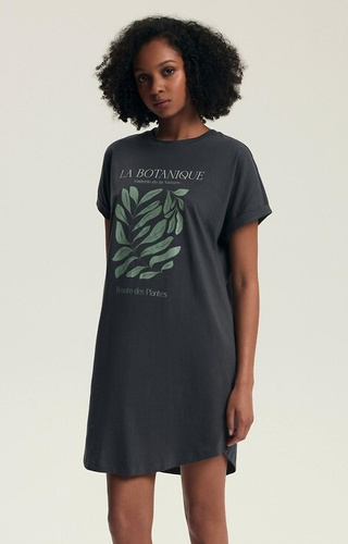 43687 Danna Dámské tričko Henderson šedé - bavlna, krátký rukáv, potisk