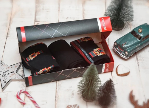 A45 Premium Socks A'3 Cornette - černé (vojáci)