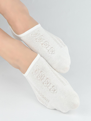 Dámské ponožky do balerín Noviti ST095 – bavlna, silikon na patě