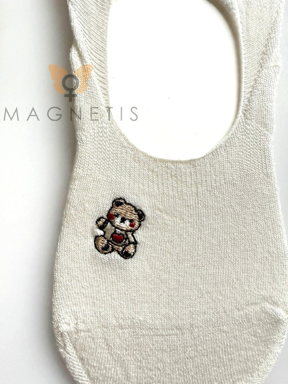 Magnetis YN-251132 – dámské balerínové ponožky z viskózy se silikonem