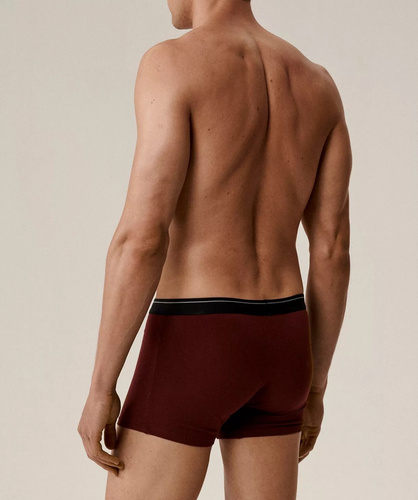 Pánské boxerky 3MH-011/25 fialovo-černo-khaki bavlna, 3 balení, pohodlný střih