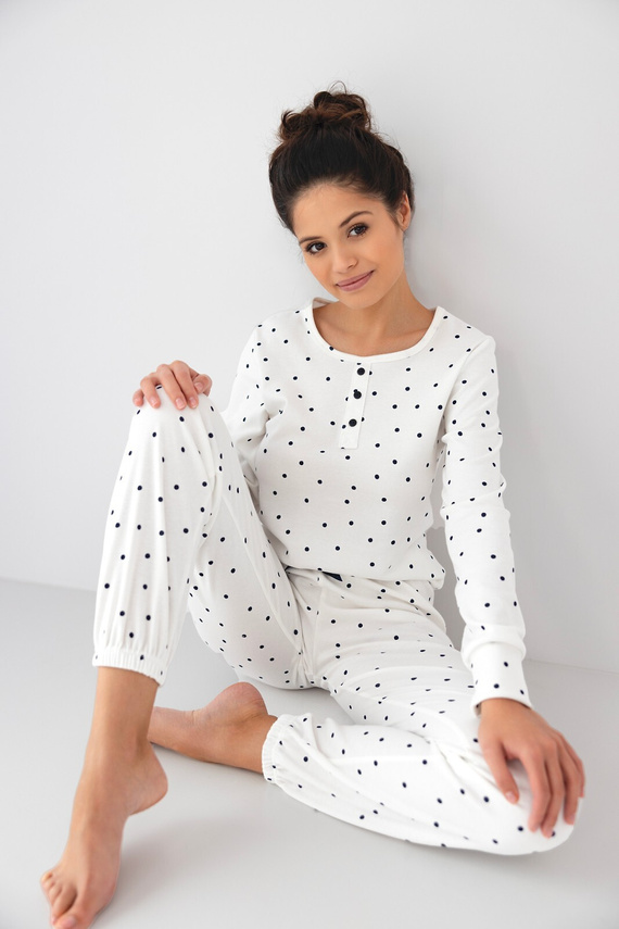 Dámské pyžamo Bluebell Sensis - ecru barva