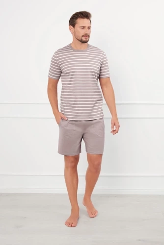 Bert Pánské pyžamo Italian Fashion - cappuccino