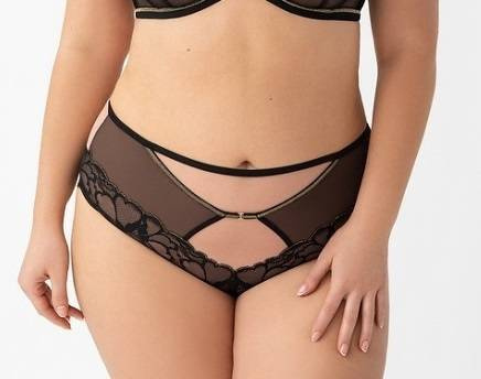 K 759 Saanvi Dámské kalhotky Gorsenia - černé