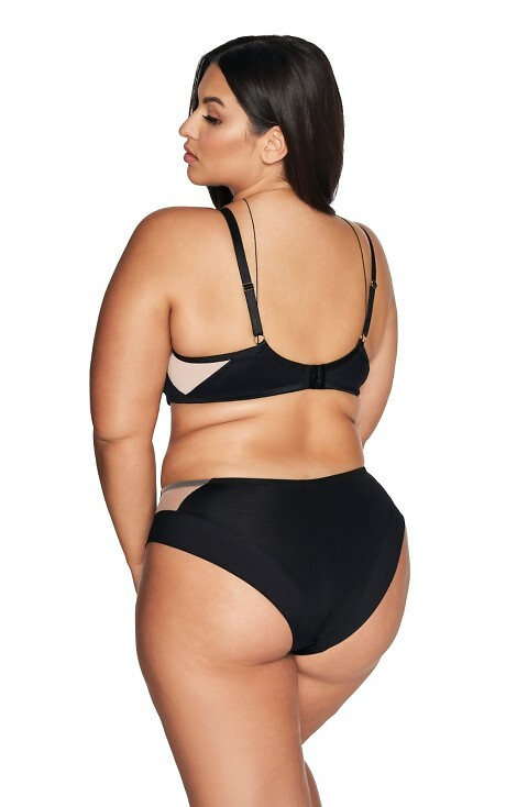 2135 Poloměkká polovyztužená podprsenka Ava - černá