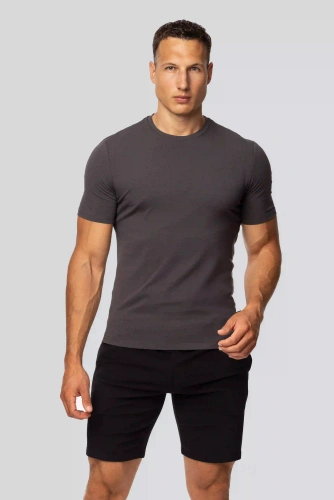 Pánské bavlněné tričko Urban graphite - klasický střih, vysoká kvalita, pružnost, celodenní pohodlí