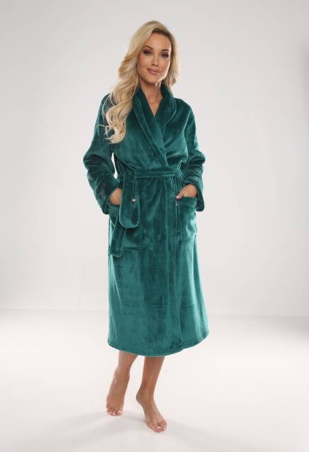 628 Abigail Dlouhý dámský župan Forex - zelený