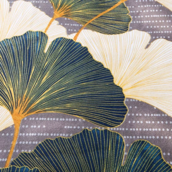 31510/2 Flanelové povlečení Darymex béžové zelené listy ginkgo - sada, 100% bavlna, hřejivé a měkké