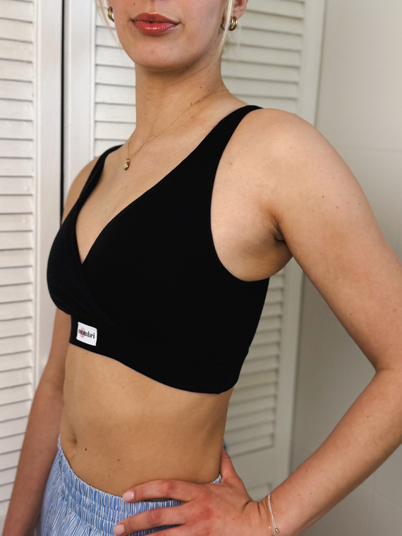 Milk&Love Mombri Klasyk nepromokavá kojicí podprsenka black