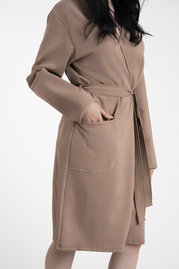 Karina Dámský župan Italian Fashion - velbloudí