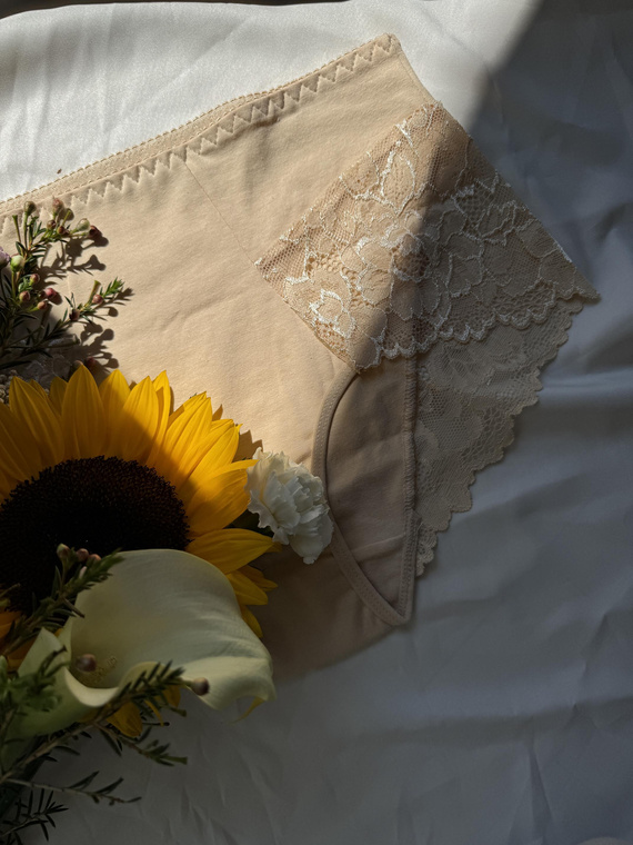 530 Iness Kalhotky s vysokým sedem De lafense - béžové