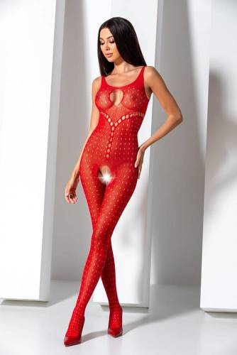 BS078 Bodystocking Vášeň červená