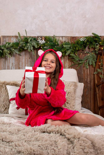 730 Serena Forex Dětský župan - malinový