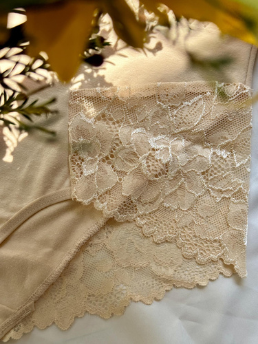 530 Iness Kalhotky s vysokým sedem De lafense - béžové