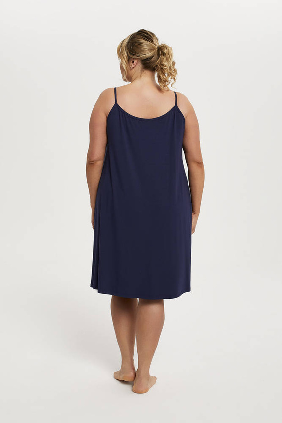 Song Dámská noční košile s úzkými ramínky Italian Fashion - tmavě modrá