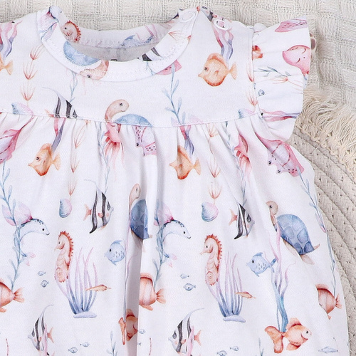 ABN-5481 Dětská kombinéza Underwater World Nini - organická bavlna, krátký rukáv