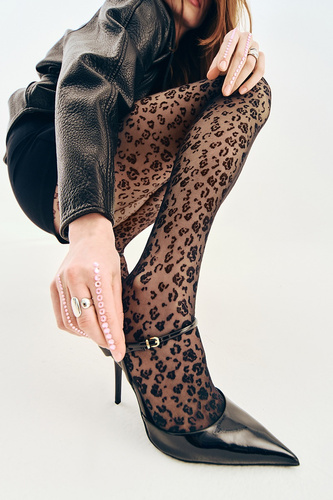 Gabriella Leonia 20 den punčochové kalhoty leopard – jemné