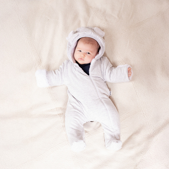 219270 Zateplené tepláky Willy Nicol - šedé s lunou a ušima