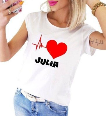 Bluzka dla mamy "Puls Serca " Moocha biały