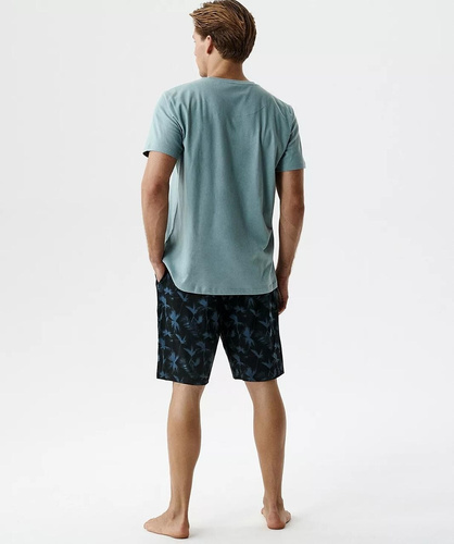 Pánské letní pyžamo Atlantic NMP-399 100% bavlna – lehké a pohodlné