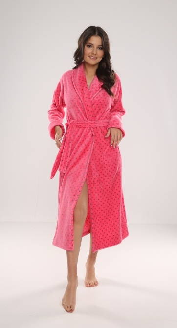 548 Melanie Dámský dlouhý župan Forex - malinový