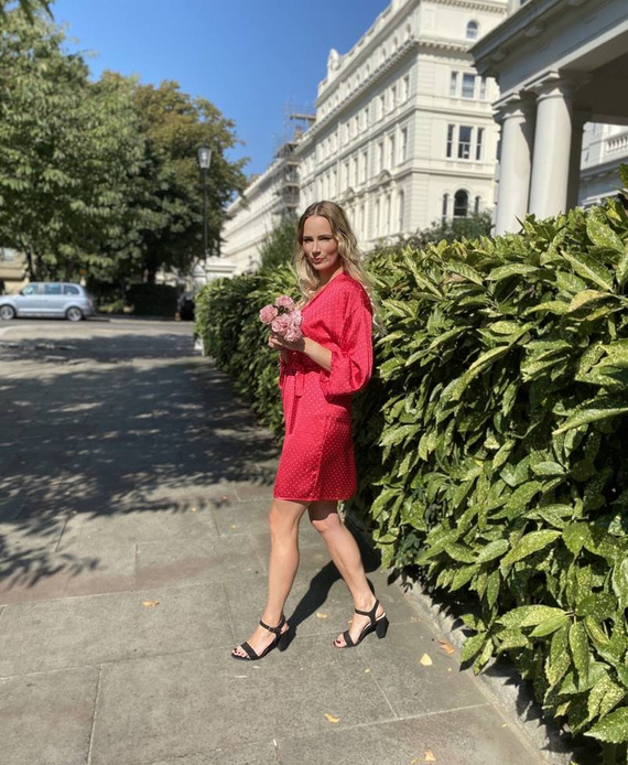 370 Laurine Forex dámský župan - malinový