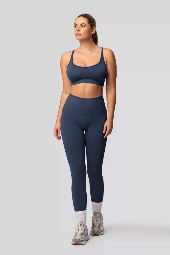 Legíny push-up Spaio PRO vysoký pas krycí tvarující navy blue